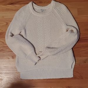 Madewell cream fishermen's sweater